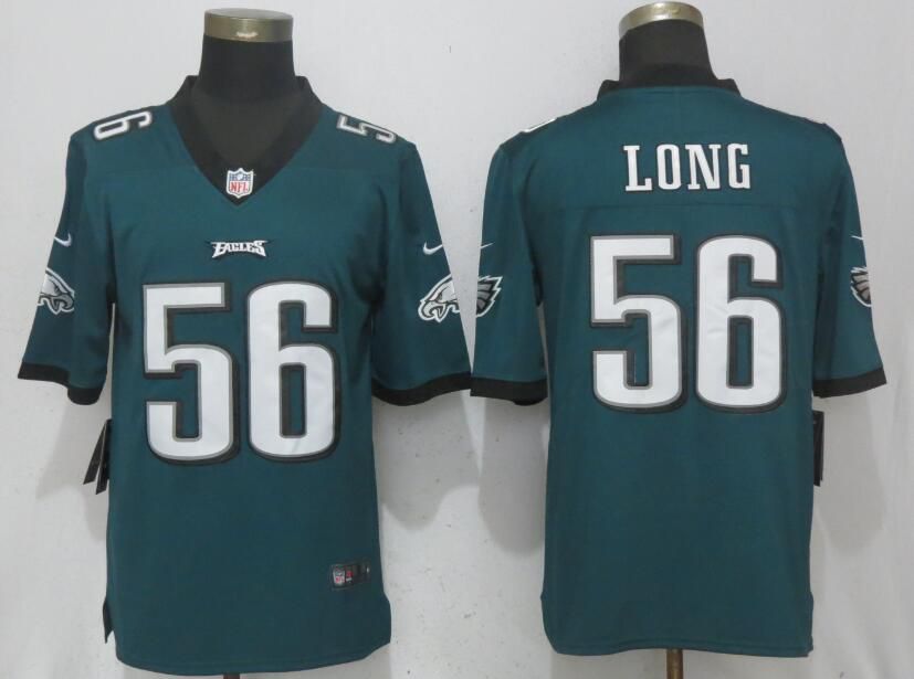 Men Philadelphia Eagles #56 Long Green Vapor Untouchable Nike Limited Player NFL Jerseys->->NFL Jersey
